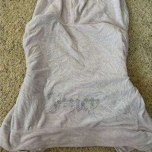 Juicy Couture Soft Gray Velour Hoodie